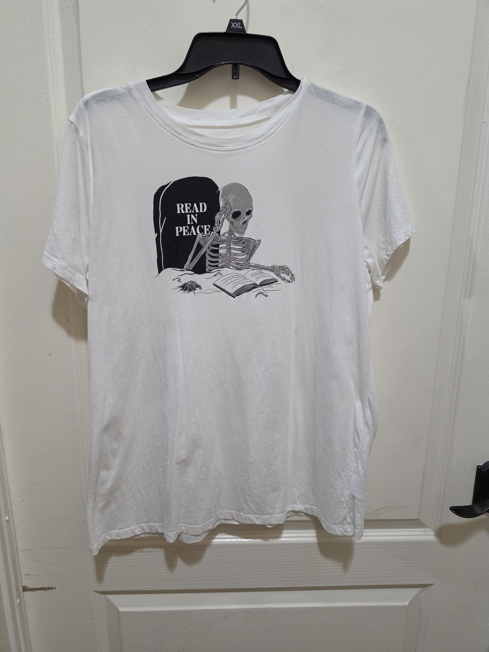 Torrid Read In Peace Classic Heritage Jersey Crew Tee 0X Halloween Spooky